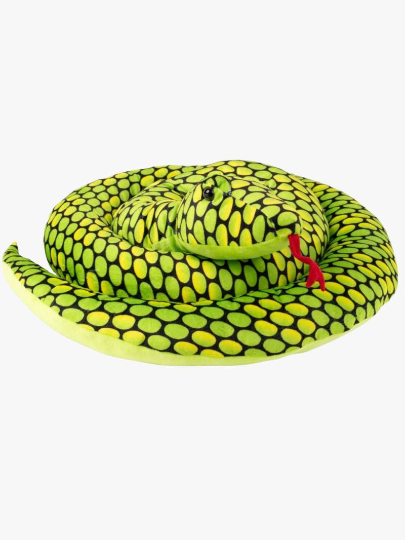 Teddykompaniet Plüschspielzeug Schlange 200 cm, Grün von Teddykompaniet