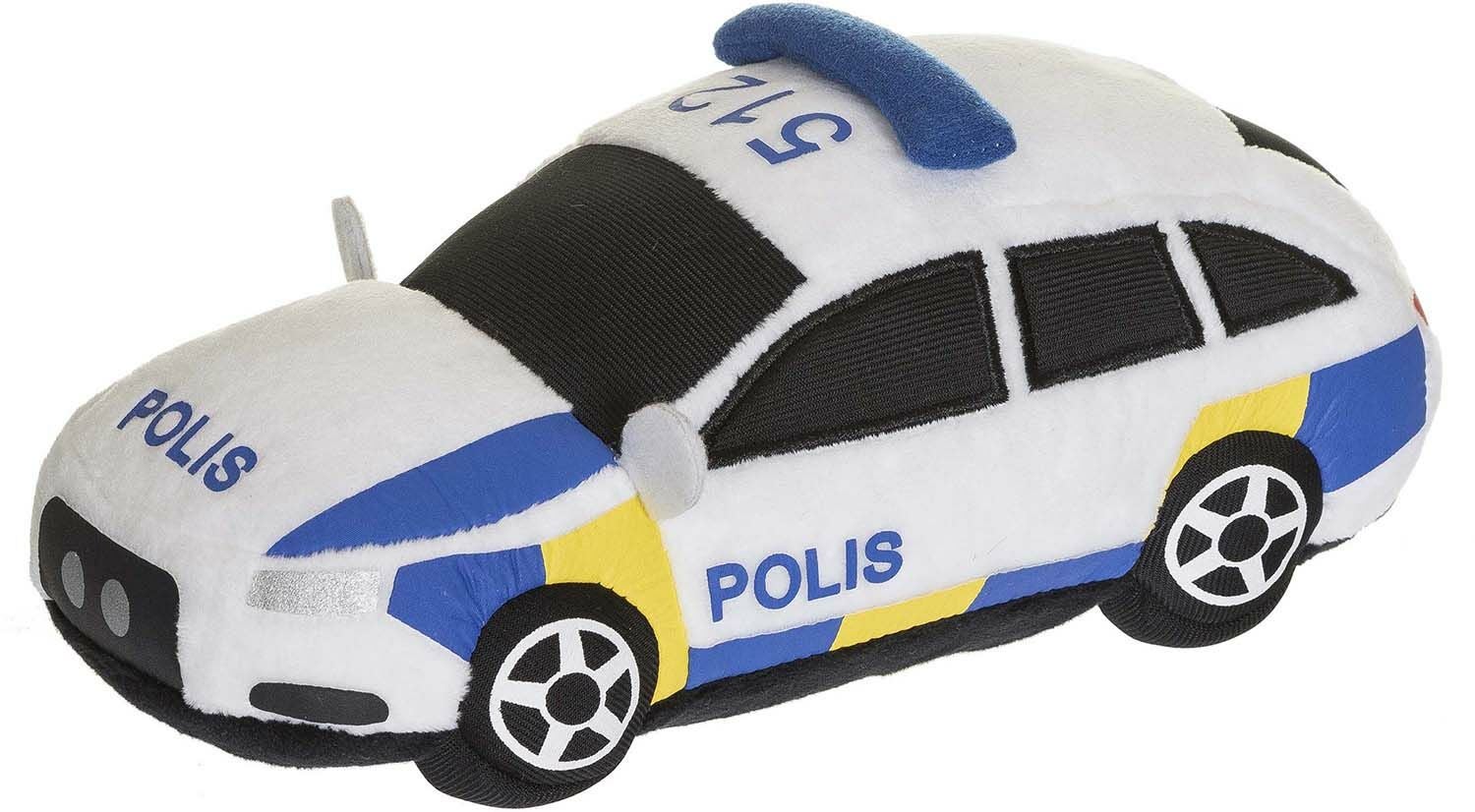 Teddykompaniet Plüschspielzeug Schwedisches Polizeiauto 23 cm von Teddykompaniet
