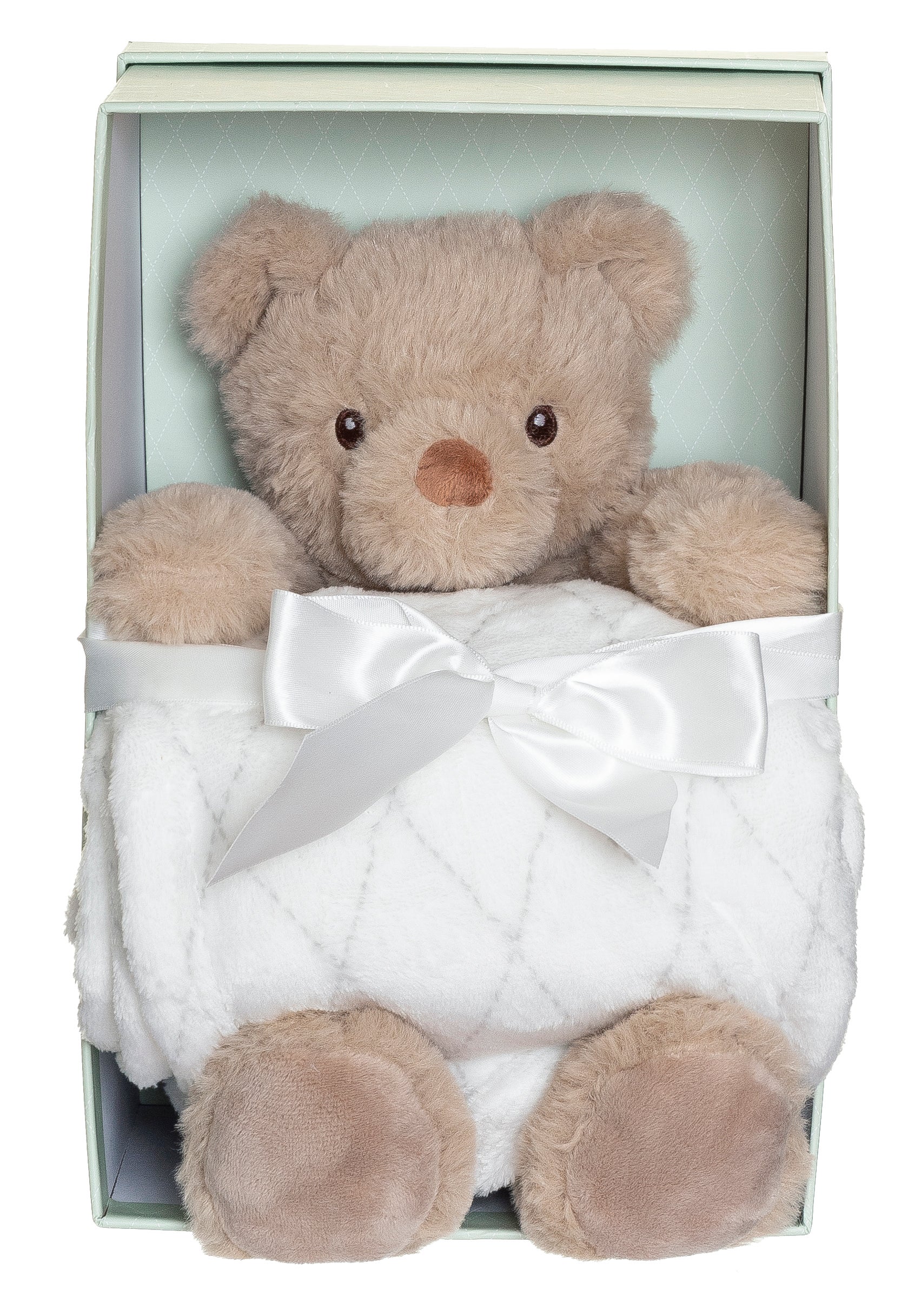 Teddykompaniet Svea Plüschspielzeug mit Decke in der Geschenkbox, Beige Teddykompaniet Svea Plüschspielzeug mit Decke in der Geschenkbox, Beige von Teddykompaniet