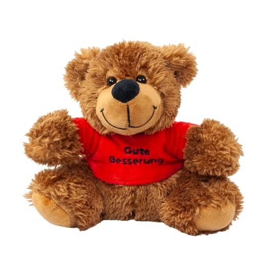Bär mit roten Shirt Gute Besserung 16 cm Teddybär Bär mit roten Shirt Gute Besserung 16 cm Teddybär von Teddys Rothenburg