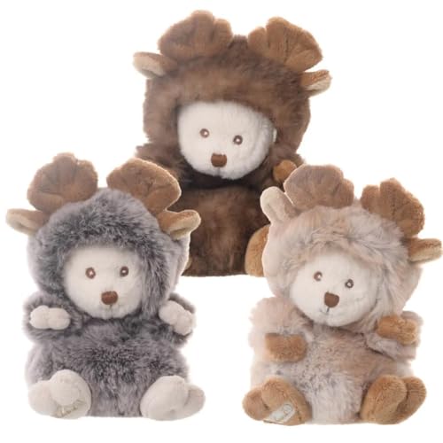 Bukowski Teddybär Ziggy Elch beige 15 cm Plüschteddybär von Teddys Rothenburg