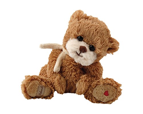 Kuscheltier, Teddybär, Lovely Lila, 15 cm, sitzend, braun, mit Halstuch, Plüschteddybär von Teddys Rothenburg