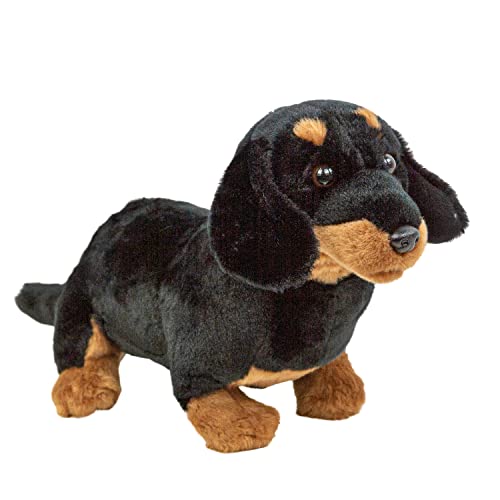 Teddys Rothenburg Kuscheltier Hund Dackel 30 cm schwarz-braun Plüschhund Plüschtier von Teddys Rothenburg