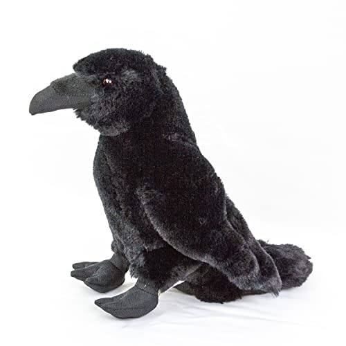 Rabe 33 cm Krähe schwarz Kuscheltier Vogel Plüschvogel Uni-Toys von Teddys Rothenburg