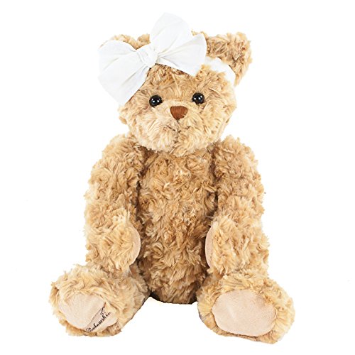 Teddybär Daniel's Freundin blond/weiß mit Schleife 40cm Plüschteddybär Bukowski von Teddys Rothenburg