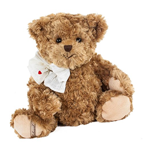Teddybär Ludwig braun mit Halstuch mit Herz 35 cm Plüschteddybär von Teddys Rothenburg