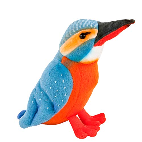Teddys Rothenburg Eisvogel Plüschtier blau orange 16 cm Plüscheisvogel Uni-Toys von Teddys Rothenburg