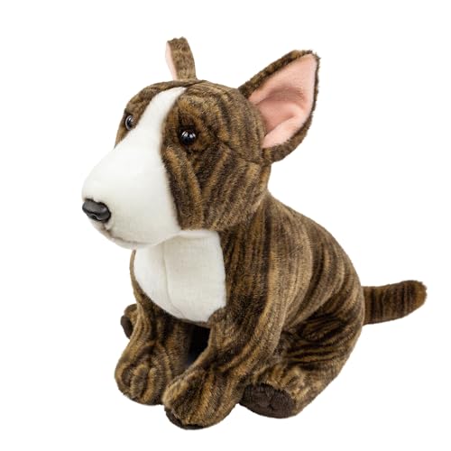 Teddys Rothenburg Englischer Bullterrier sitzend 30 cm Kuscheltier Hund Plüschterrier Plüschtier von Teddys Rothenburg