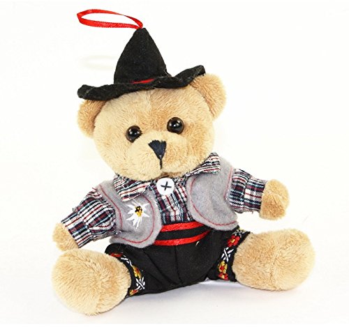 Teddys Rothenburg Euro Souvenirs Trachtenbär Florian, 14 cm, Plüschtier, Kuscheltier, Stofftier von Teddys Rothenburg