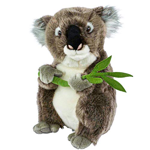 Koalabär Kuscheltier mit Blatt 30 cm Plüschtier Uni-Toys Stoffkoalabär Plüschkoalas Stofftiere von Teddys Rothenburg