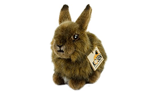 Teddys Rothenburg Kösen Kuscheltier Hase Häschen Hoppel 18 cm braun sitzend Plüschhase von Teddys Rothenburg