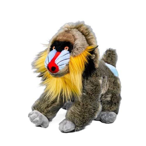 Teddys Rothenburg Kuscheltier AFFE Pavian/Mandrill 28 cm braun/bunt Plüschaffe Plüschtier von Teddys Rothenburg