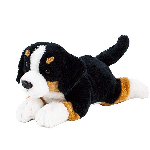 Teddys Rothenburg Kuscheltier Berner Sennen liegend braun/schwarz/weiß 20 cm Plüschhund by Uni-Toys von Teddys Rothenburg