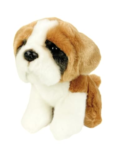 Teddys Rothenburg Kuscheltier Bernhardiner sitzend braun/weiß 20 cm Plüschhund Plüschtier von Teddys Rothenburg
