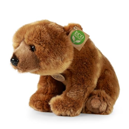 Teddys Rothenburg Kuscheltier Braunbär Grizzly sitzend braun 30 cm Plüschgrizzlybär Plüschtier von Teddys Rothenburg