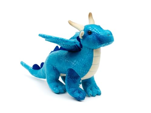 Teddys Rothenburg Kuscheltier Drache 20 cm blau Plüschdrache Plüschtier von Teddys Rothenburg