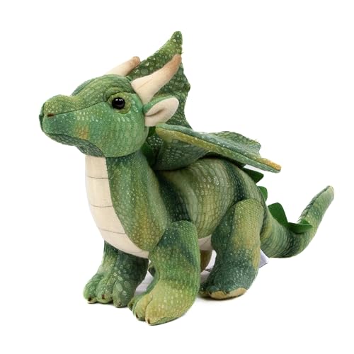 Teddys Rothenburg Kuscheltier Drache grün 20 cm Plüschdrache Stoffdrache von Teddys Rothenburg
