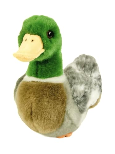 Teddys Rothenburg Kuscheltier Ente braun/grün/grau 20 cm Plüschente Plüschtier von Teddys Rothenburg