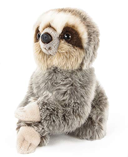 Teddys Rothenburg Kuscheltier Faultierbaby sitzend grau 18 cm Plüschfaultier von Teddys Rothenburg