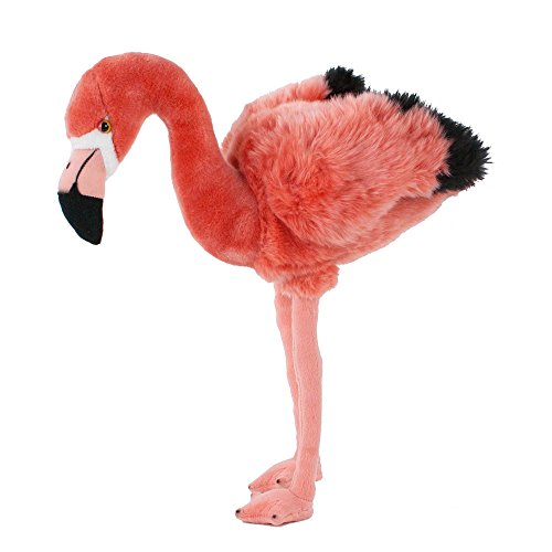 Teddys Rothenburg Kuscheltier Flamingo Flaumi 46 cm stehend pink Plüschflamingo Plüschvogel von Teddys Rothenburg