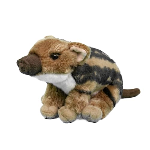 Teddys Rothenburg Kuscheltier Frischling sitzend braun/beige 20 cm Plüschwildschwein Plüschtier von Teddys Rothenburg