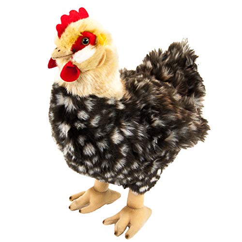 Teddys Rothenburg Kuscheltier Henne Hilde 37 cm grau/braun Huhn mit Ei Plüschhenne Plüschtier von Teddys Rothenburg