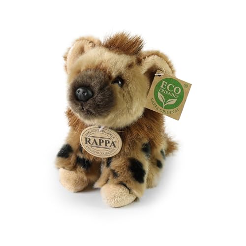 Teddys Rothenburg Kuscheltier Hyäne sitzend braun/schwarz 16 cm Plüschhyäne Plüschtier von Teddys Rothenburg