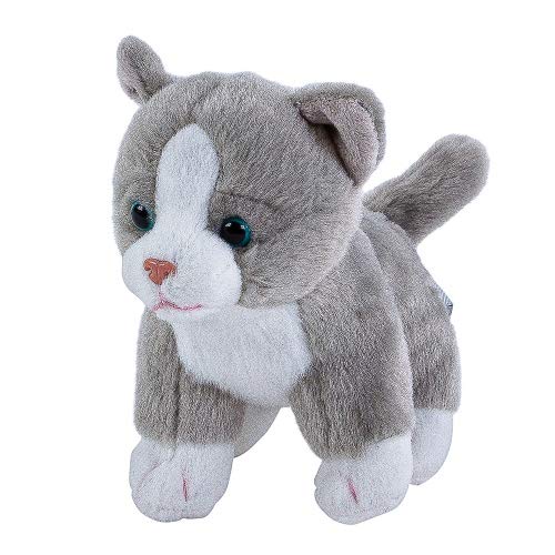 Teddys Rothenburg Kuscheltier Katze grau-weiß 14 cm Stoffkatze von Teddys Rothenburg