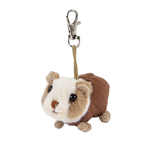 Teddys Rothenburg Kuscheltier Meerschweinchen Schlüsselanhänger braun/weiß 9 cm Plüschmeerschweinchen Bukowski von Teddys Rothenburg