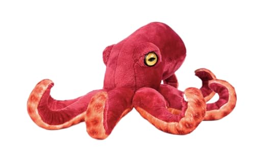 Teddys Rothenburg Kuscheltier Oktopus 26 cm rot/orange Plüschoktopus Plüschtier von Teddys Rothenburg