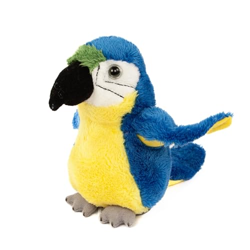 Teddys Rothenburg Kuscheltier Papagei blau 15 cm Plüschtier Plüschpapagei von Teddys Rothenburg