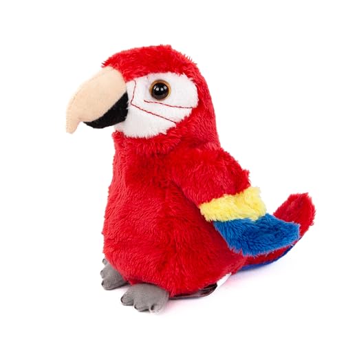 Teddys Rothenburg Kuscheltier Papagei rot 15 cm Plüschtier Plüschpapagei von Teddys Rothenburg