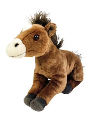 Teddys Rothenburg Kuscheltier Pferd liegend braun 35 cm Plüschpferd Plüschtier von Teddys Rothenburg