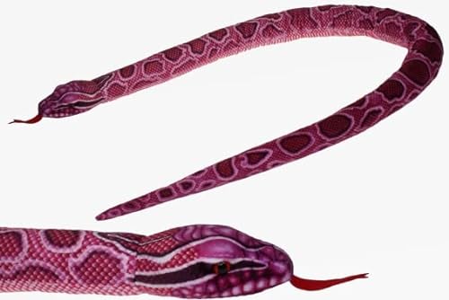 Teddys Rothenburg Kuscheltier Schlange Python pink 150 cm Plüschschlange Pythonschlange von Teddys Rothenburg