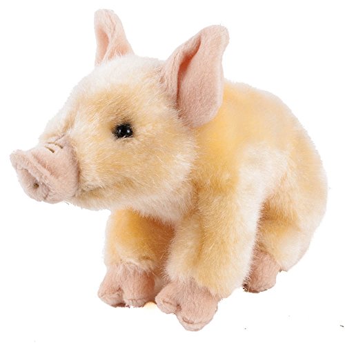 Teddys Rothenburg Kuscheltier Schwein 20 cm (ohne Ringelschwanz) sitzend rosa Plüschschwein Stoffschwein by Uni-Toys von Teddys Rothenburg