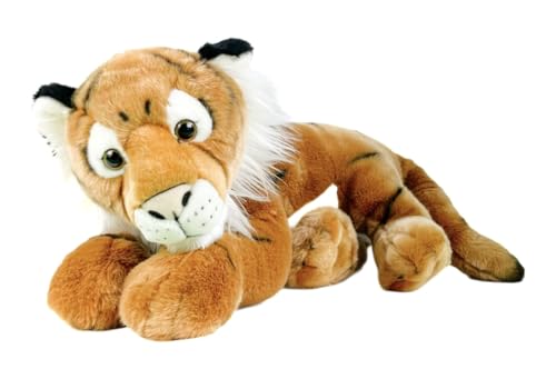 Teddys Rothenburg Kuscheltier Tiger braun gestreift liegend 60 cm Plüschtiger Plüschtier von Teddys Rothenburg