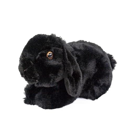 Teddys Rothenburg Kuscheltier Widderkaninchen liegend schwarz 20 cm Plüschwidder Plüschkaninchen Plüschtier von Teddys Rothenburg