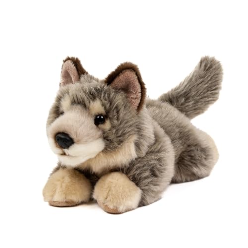 Teddys Rothenburg Kuscheltier Wolf liegend 20 cm Plüschwolf Plüschtier von Teddys Rothenburg