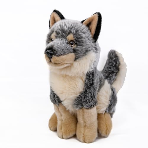 Teddys Rothenburg Kuscheltier Wolf sitzend grau/beige 28 cm Plüschwolf Plüschtier Teddys Rothenburg Kuscheltier Wolf sitzend grau/beige 28 cm Plüschwolf Plüschtier von Teddys Rothenburg