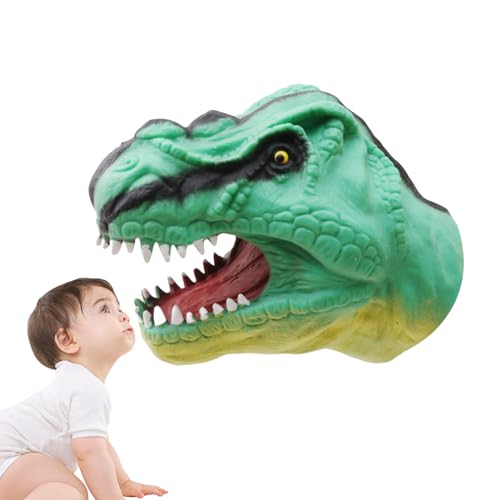 Tedious Dinosaurier-Handpuppe,Dinosaurier-Puppe | Cartoon realistische Krokodil Hai Dinosaurier Spielzeug Handpuppen - Schwimmbad-Strand-Badespielzeug, weiche Gummi-Tier-Actionfigur, Handspielzeug für von Tedious