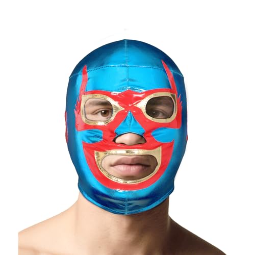 Mexikanische Wrestling-Maske für Erwachsene - Authentische Luchador Wrestler Kostüm Maske für Halloween & Party Mexikanische Wrestling-Maske für Erwachsene - Authentische Luchador Wrestler Kostüm Maske für Halloween & Party von Tedlor