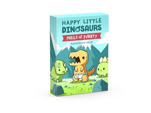 TeeTurtle , Happy Little Dinosaurs: Perils of Puberty Expansion, Board Game, Ages 8+, 2-4 Players, 30-60 Minutes Playing Time von TeeTurtle