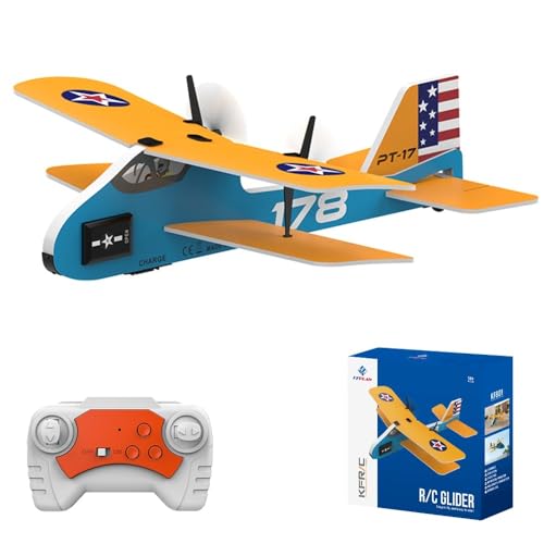 Teeggi Mini RC Flugzeug für Anfänger, Kinder und Erwachsene, Doppel Flügel Design, 2.4GHz 2CH Ferngesteuertes Segelflugzeug mit Coole Farbigen Lichtern, Fliegen für den Innen und Außenbereich Teeggi Mini RC Flugzeug für Anfänger, Kinder und Erwachsene, Doppel Flügel Design, 2.4GHz 2CH Ferngesteuertes Segelflugzeug mit Coole Farbigen Lichtern, Fliegen für den Innen und Außenbereich von Teeggi