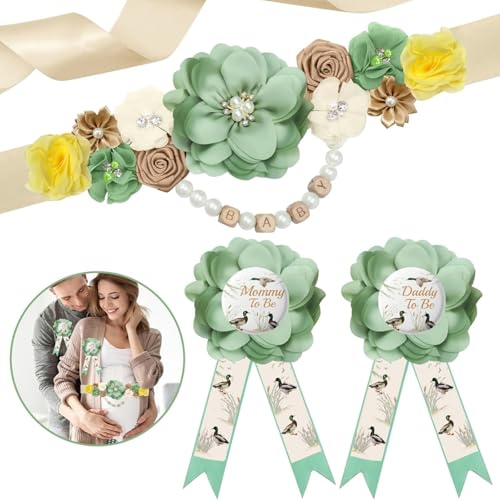 Teeloray Mommy to be Schärpe für Gender Reveal, Mommy to Be Schärpe, Daddy to Be Abzeichen, Babyparty Party Dekoration für Werdende Eltern Baby Willkommensparty Dekoration für Babyshowerparty Teeloray Mommy to be Schärpe für Gender Reveal, Mommy to Be Schärpe, Daddy to Be Abzeichen, Babyparty Party Dekoration für Werdende Eltern Baby Willkommensparty Dekoration für Babyshowerparty von Teeloray