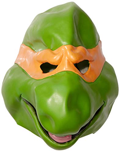 Teenage Mutant Ninja Turtles Nickelodeon Adult Michelangelo 3/4 Mask, Green, One Size von Teenage Mutant Ninja Turtles
