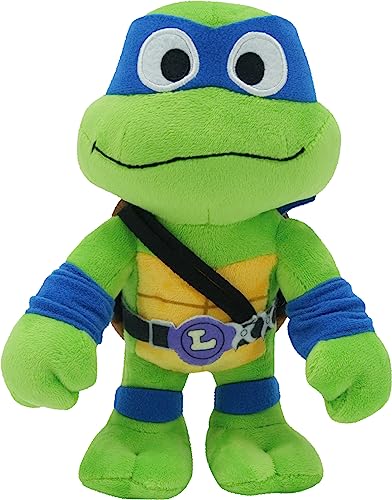 TEENAGE MUTANT Ninja Turtles Mutant Mayhem - 20 cm Anführer Leo Plüschfigur zum Kuscheln und Spielen, tolles Geschenk für TMNT-Fans ab 3 Jahren, HRC77 von Mattel