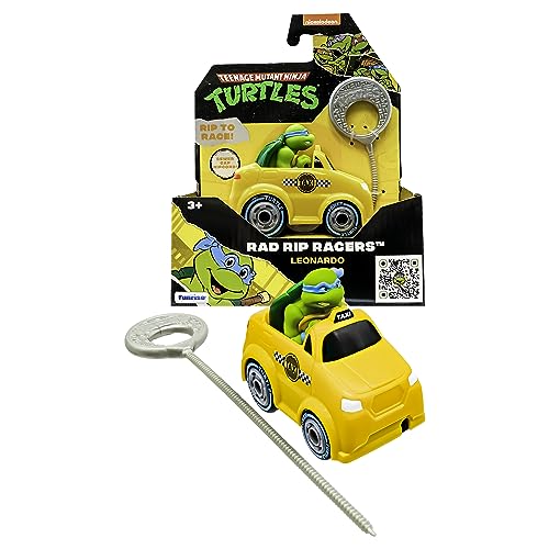 Teenage Mutant Ninja Turtles TMNT Leonardo | Rad Rip Racers, Actionfahrzeug, Klassische Ausgabe, Spielzeug und Geschenke für Kinder ab 3 Jahren von Teenage Mutant Ninja Turtles