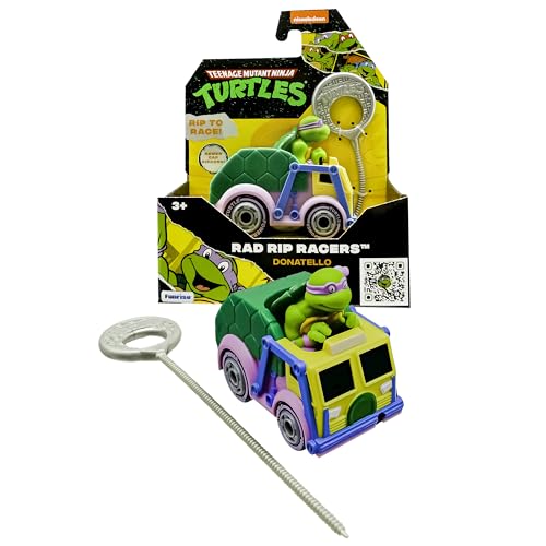 Teenage Mutant Ninja Turtles TMNT Donatello | Rad Rip Racers, Actionfahrzeug, Klassische Ausgabe, Spielzeug und Geschenke für Kinder ab 3 Jahren von Teenage Mutant Ninja Turtles