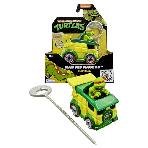 TMNT Teenage Mutant Ninja Turtles TMNT Ninja Schildkröte Raphael Rad Rip Racers, Action-Fahrzeug, Klassische Ausgabe, Spielzeug und Geschenke für Kinder ab 3 Jahren von TEENAGE MUTANT NINJA