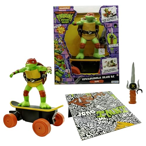 Teenage Mutant Ninja Turtles Raphael Mutant Mayhem TMNT Cowabunga Skate RC, Alter 5+ Geschenke & Spielzeug von TEENAGE MUTANT NINJA